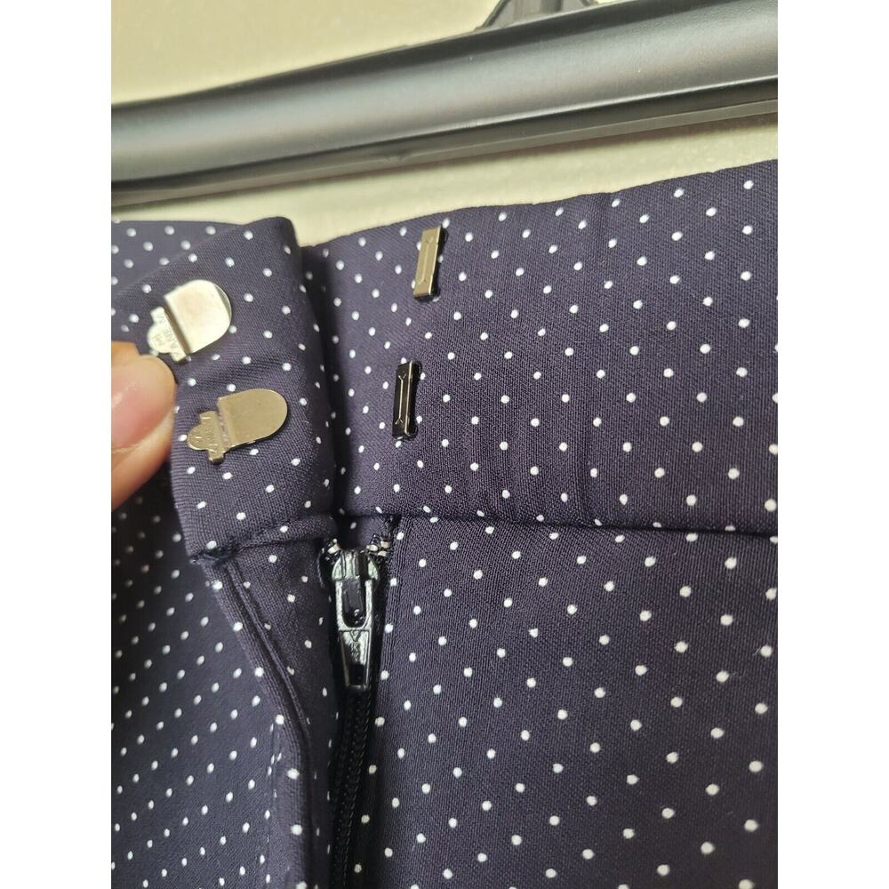 Navy & White Polka Dots Stretch Dress Pants Size 18R Tummy Control Plus Size NWT - Picture 4 of 8